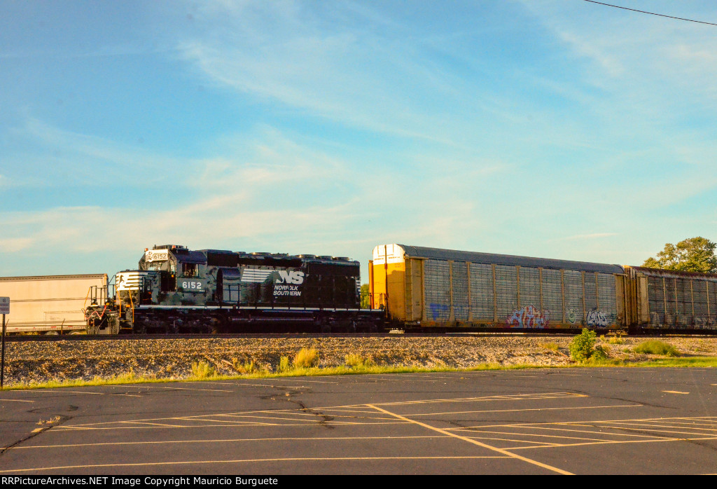 NS SD40-2 Locomotive in the yard